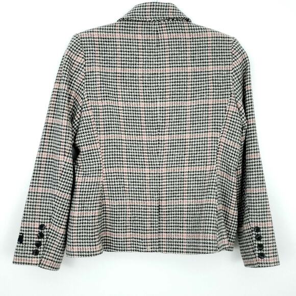 L.L. Bean Wool Blend Plaid Blazer small Petite - Picture 4 of 5